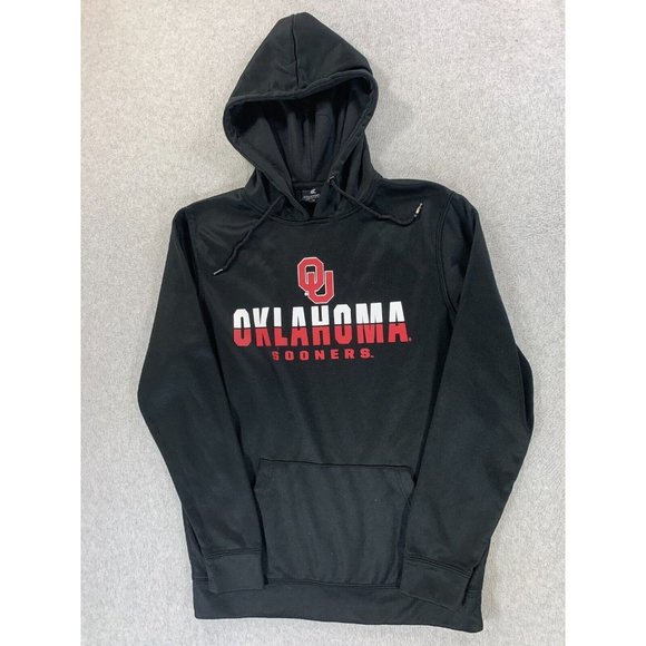 Oklahoma Sooners Colosseum Campus Hoodie Sweatshirt (Men's Medium) Black - Picture 1 of 12